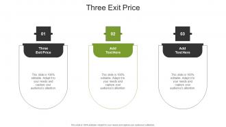 Three Exit Price In Powerpoint And Google Slides Cpb