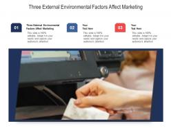 Three external environmental factors affect marketing ppt powerpoint presentation format cpb
