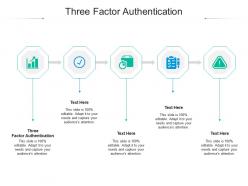 Three factor authentication ppt powerpoint presentation layouts ideas cpb