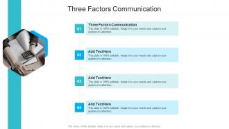 Three Factors Communication In Powerpoint And Google Slides Cpb