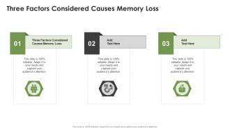 Three Factors Considered Causes Memory Loss In Powerpoint And Google Slides Cpb