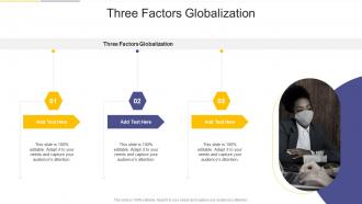 Three Factors Globalization In Powerpoint And Google Slides Cpb