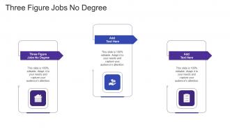 Three Figure Jobs No Degree In Powerpoint And Google Slides Cpb