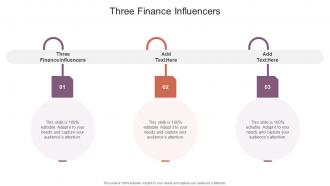 Three Finance Influencers In Powerpoint And Google Slides Cpb