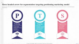 Three Headed Arrow For Segmentation Targeting Positioning Marketing Model