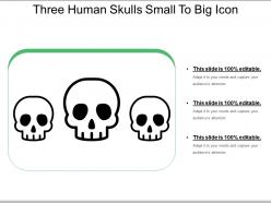 Three Human Skulls Small To Big Icon
