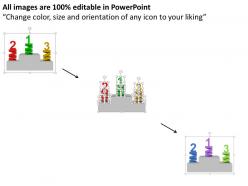 81200018 style variety 3 podium 3 piece powerpoint presentation diagram infographic slide