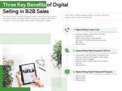 Three key benefits of digital selling in b2b sales