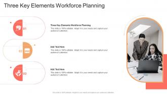 Three Key Elements Workforce Planning In Powerpoint And Google Slides Cpb