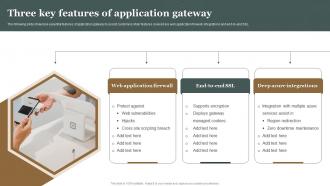 Three Key Features Of Application Gateway