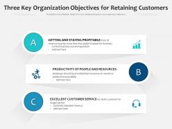 Three Key Organization Objectives For Retaining Customers