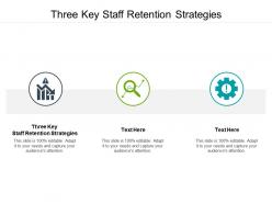Three key staff retention strategies ppt powerpoint presentation shapes cpb