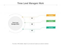 Three level managers work ppt powerpoint presentation show backgrounds cpb