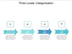 Three levels categorization ppt powerpoint presentation slides aids cpb