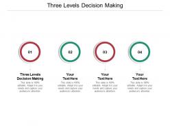 Three levels decision making ppt powerpoint presentation layouts slideshow cpb