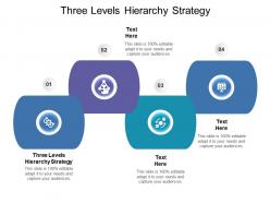 Three levels hierarchy strategy ppt powerpoint presentation gallery vector cpb