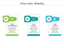 Three levels marketing ppt powerpoint presentation infographic template rules cpb