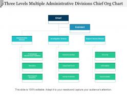 Three Levels Multiple Administrative Divisions Chief Org Chart