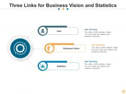 Three links for business vision and statistics