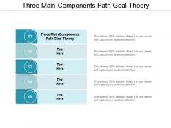 Three main components path goal theory ppt powerpoint presentation file guidelines cpb