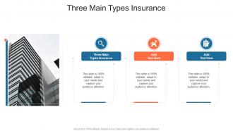 Three Main Types Insurance In Powerpoint And Google Slides Cpb
