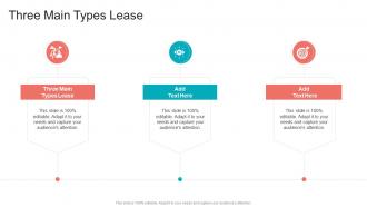 Three Main Types Lease In Powerpoint And Google Slides Cpb