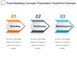 Three marketing concepts presentation powerpoint example