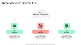 Three Maximum Contribution In Powerpoint And Google Slides Cpb