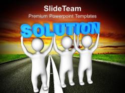 Three men lifts solution teamwork powerpoint templates ppt themes and graphics