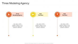 Three Modeling Agency In Powerpoint And Google Slides Cpb