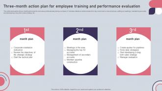 Three Month Action Plan For Employee Training And Performance Evaluation