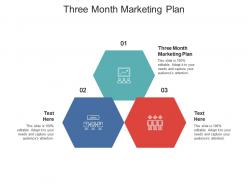 Three month marketing plan ppt powerpoint presentation portfolio infographic template cpb