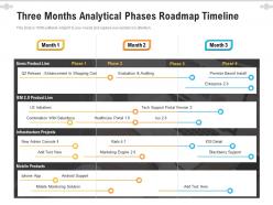 Three months analytical phases roadmap timeline