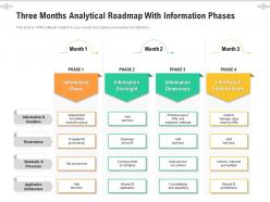 Three months analytical roadmap with information phases