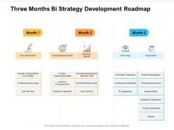 Three months bi strategy development roadmap