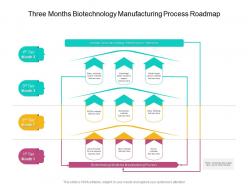 Three months biotechnology manufacturing process roadmap