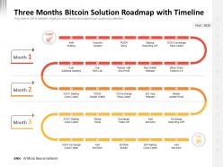 Three months bitcoin solution roadmap with timeline