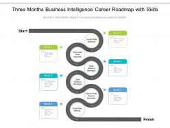 Three months business intelligence career roadmap with skills