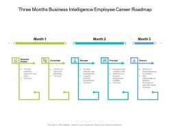 Three months business intelligence employee career roadmap