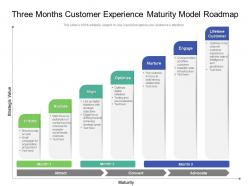 Three months customer experience maturity model roadmap