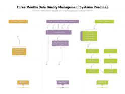 Three months data quality management systems roadmap