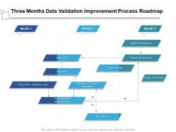 Three Months Data Validation Improvement Process Roadmap