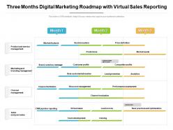 Three Months Digital Marketing Roadmap With Virtual Sales Reporting