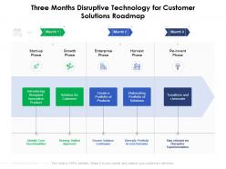 Three Months Disruptive Technology For Customer Solutions Roadmap