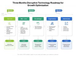 Three months disruptive technology roadmap for growth optimization