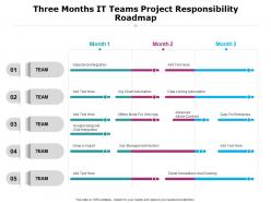 Three months it teams project responsibility roadmap