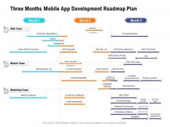 Three months mobile app development roadmap plan