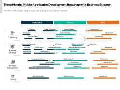 Three months mobile application development roadmap with business strategy