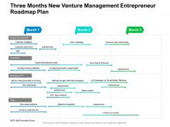Three months new venture management entrepreneur roadmap plan