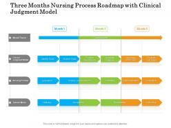 Three months nursing process roadmap with clinical judgment model